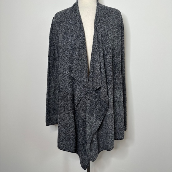 Barefoot Dreams Bamboo Chic Lite Open Waterfall Wrap Cardigan Size S/M Gray - Picture 3 of 10